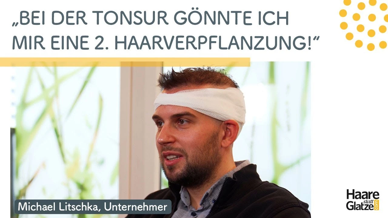 "Ich gönnte mir eine Folgebehandlung zur Haarverdichtung an der Tonsur" - Michael Litschka 2022