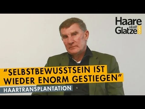 Geheimratsecken Pensionist - der Vorher/Nachher Vergleich