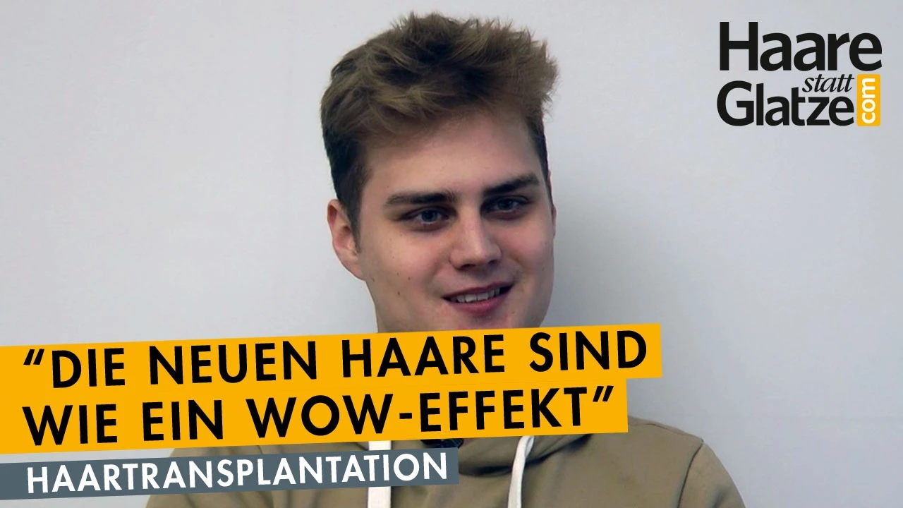 Erfahrungsbericht: Junger Patient hatte Haartransplantation