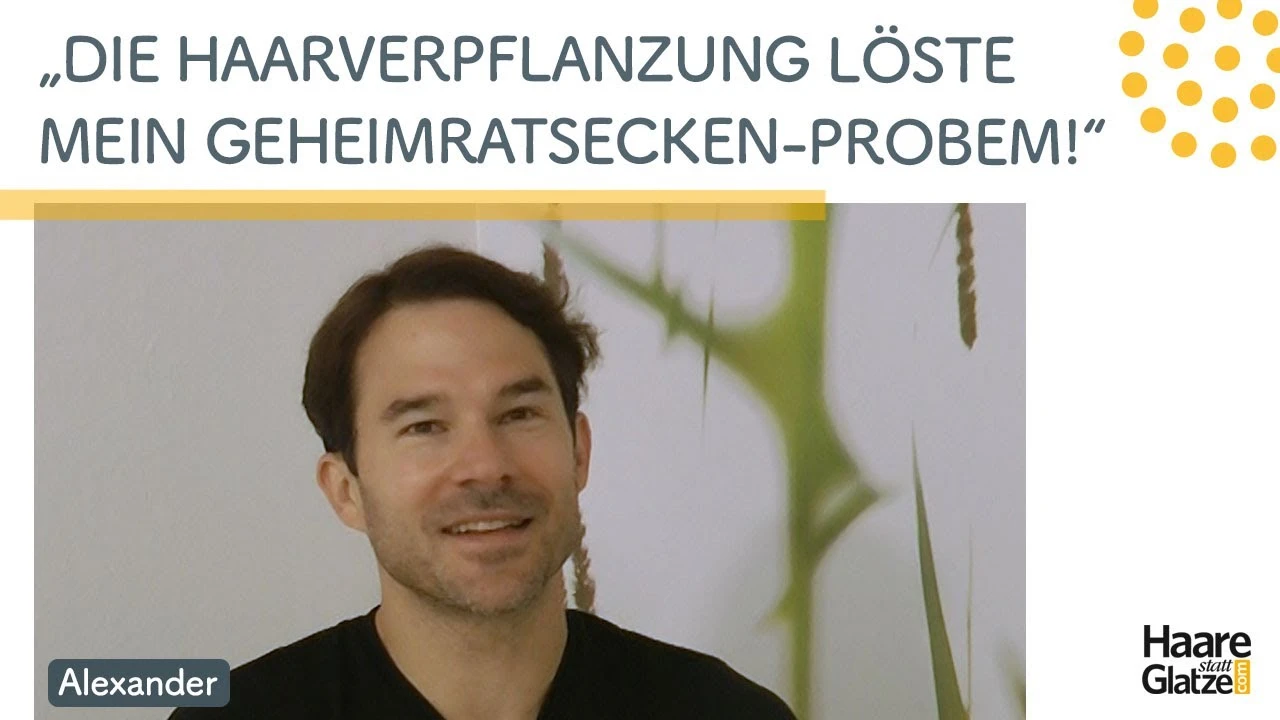 "Mein Problem mit den Geheimratsecken wurde gelöst!" | Patient spricht über die Haarverpflanzung