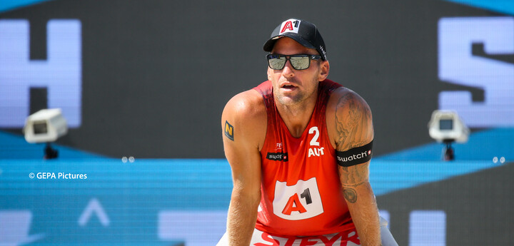 Alexander Horst während eines Beachvolleyball-Matches