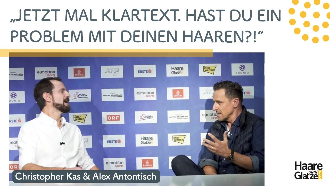 "Hast du ein Problem mit deinen Haaren?!" zwei Ex-Tennisprofis im Haartalk | Plus: Behandlungsvideo