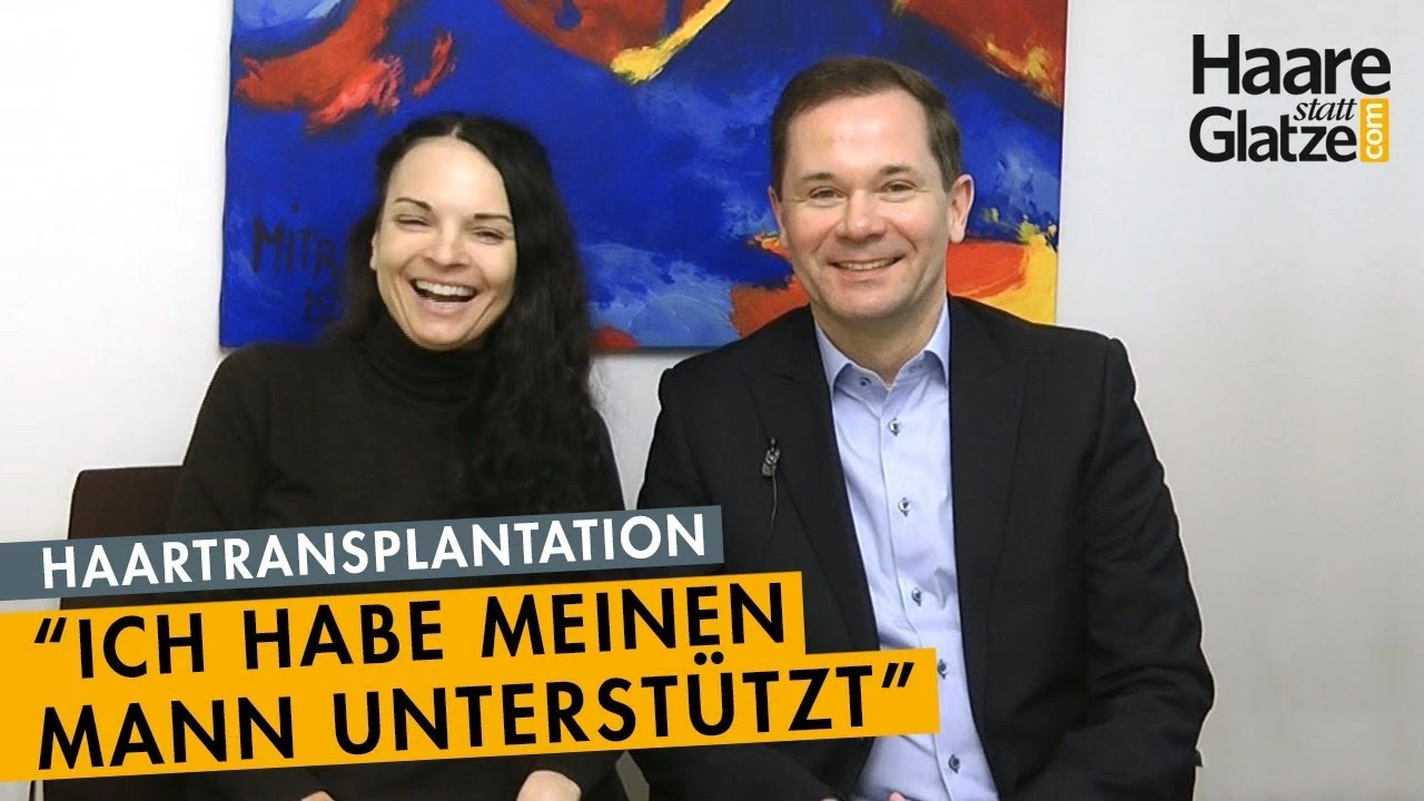 Interview Haartransplantation: Ehefrau unterstützte ihren  Mann