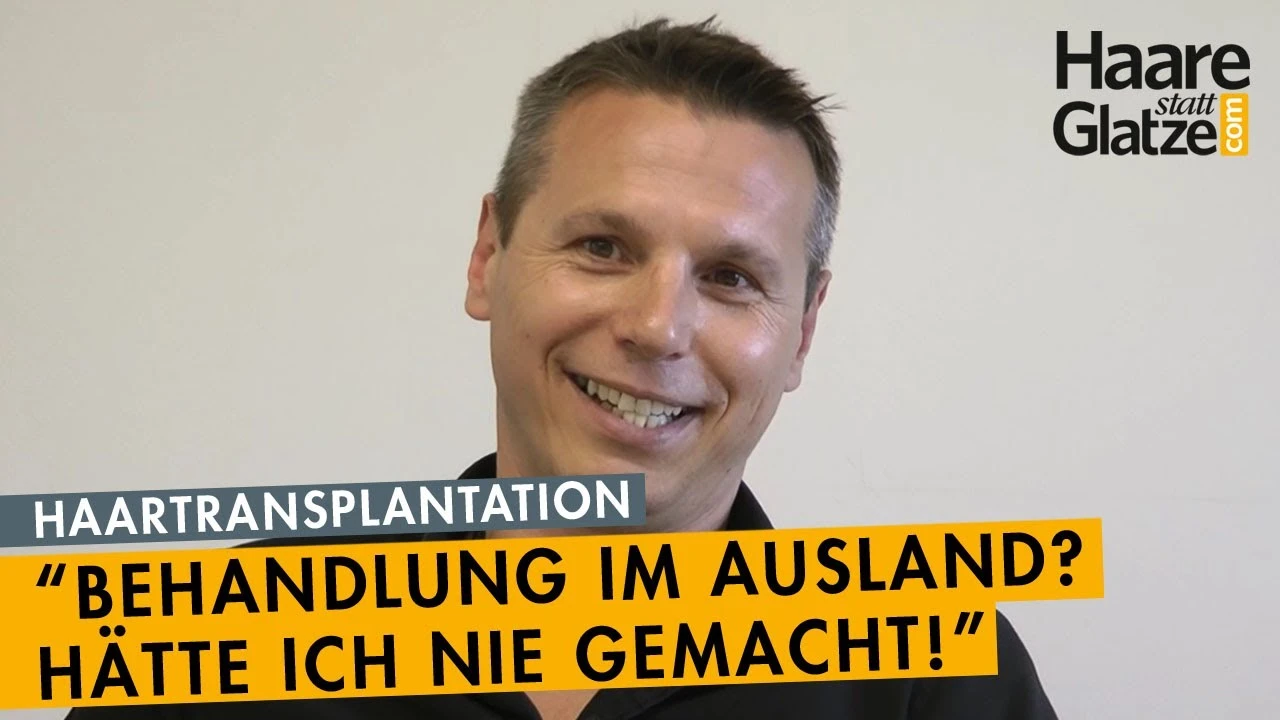 Haartransplantation bei der Tonsur - Patient im Interview